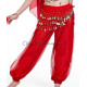 Sarouel de danse orientale rouge