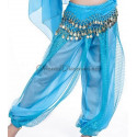 Sarouel de danse orientale turquoise