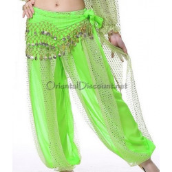 Sarouel de danse orientale vert