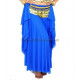 Jupe de danse orientale ouverte voilée bleu