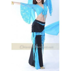 Tenue de cours de danse orientale turquoise