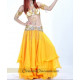Tenue de danse orientale 3 pièces jaune