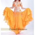 Tenue de danse orientale 3 pièces orange