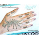 Tatouage de main éphémère pailleté argenté