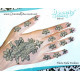 Tatouage de main éphémère pailleté argenté
