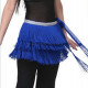 Ceinture de danse orientale à fils bleu roy