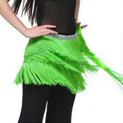 Ceinture de danse orientale à fils vert clair