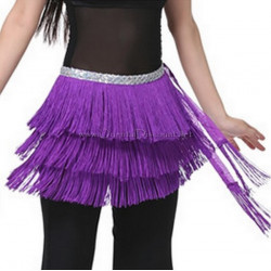 Ceinture de danse orientale à fils violet