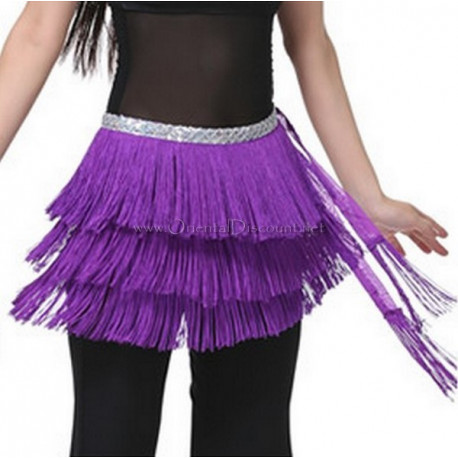 Ceinture de danse orientale à fils violet