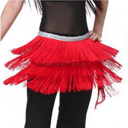 Ceinture de danse orientale à fils rouge