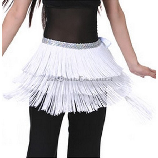 Ceinture de danse orientale à fils blanc