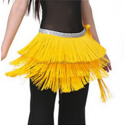 Ceinture de danse orientale à fils jaune