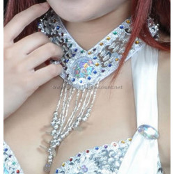 Collier perles et pastilles argent