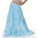 Jupe pétale enfant de danse orientale turquoise