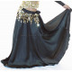 Jupe satin enfant de danse orientale noir