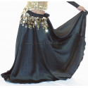 Jupe satin enfant de danse orientale noir