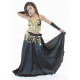 Ceinture enfant de danse orientale paillettes noir