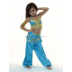 Soutien gorge enfant de danse orientale turquoise