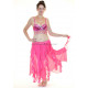Costume de danse orientale soutien gorge + jupe fuschia