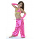 Soutien gorge enfant de danse orientale fuschia
