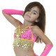 Soutien gorge enfant de danse orientale fuschia