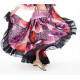 Jupe de danse orientale grande ampleur tons rose