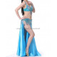 Costume de danse orientale 3 pièces turquoise