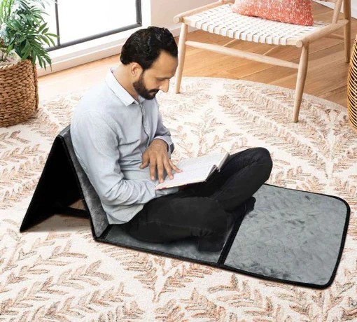 Tapis de prière avec dossier solide islam