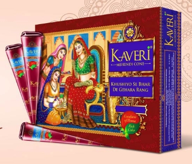 Boîte de 12 cônes de henné Kaveri