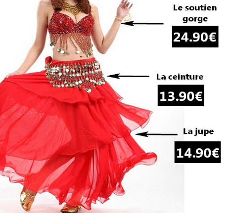 tenue de danse orientale