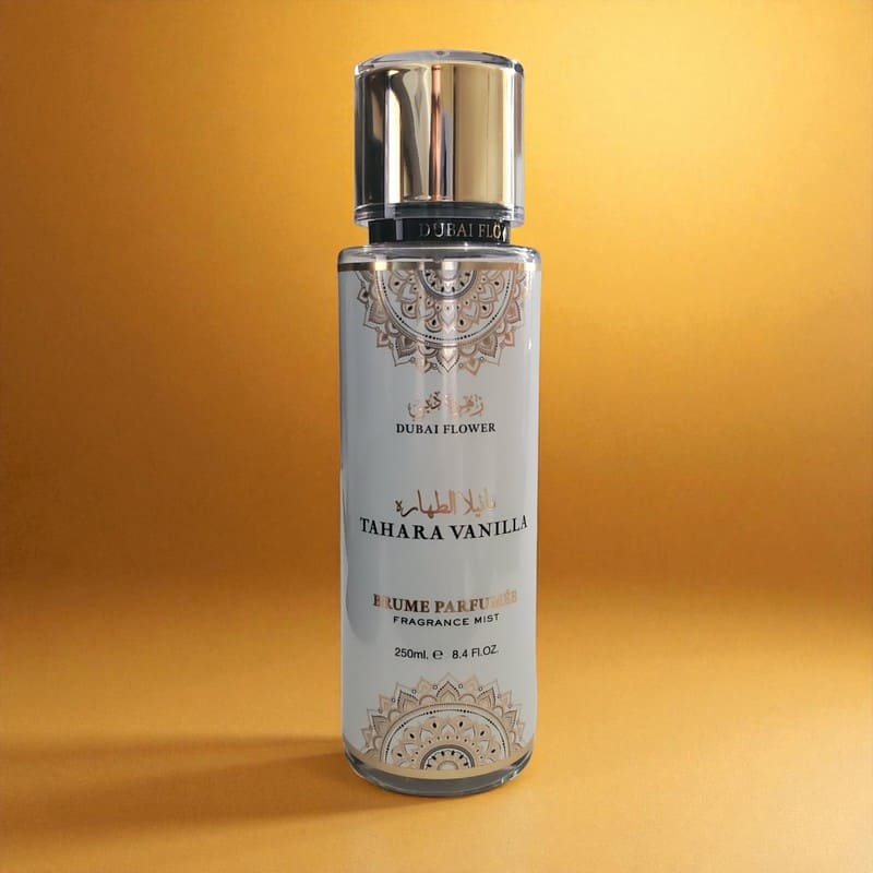 Brume Tahara Vanilla sur fond couleur vanille