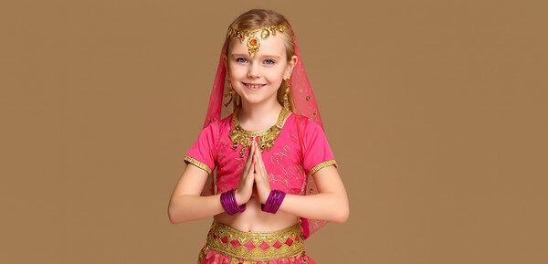 Bracelets indiens enfant violet diamètre 6cm