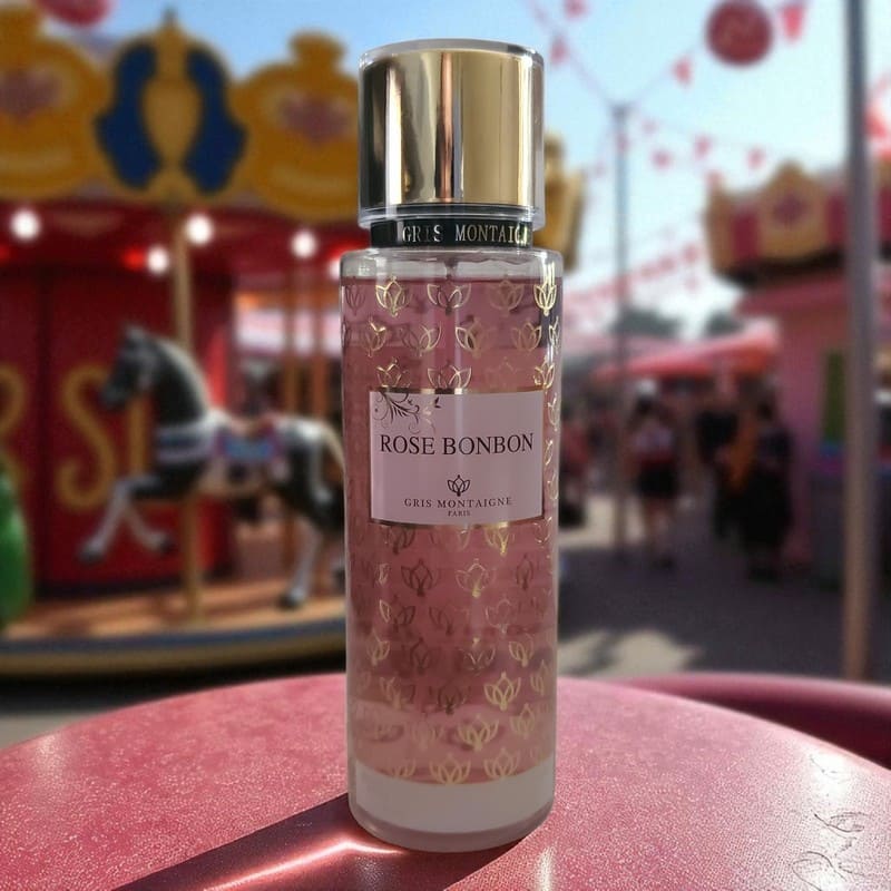 Brume parfumée Rose Bonbon dans une fete foraine