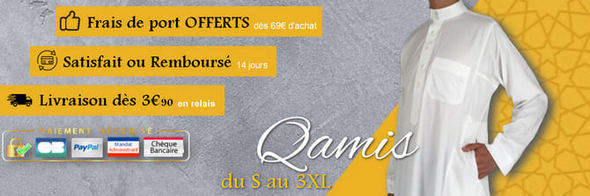Qamis homme la boutique de reference depuis 2010