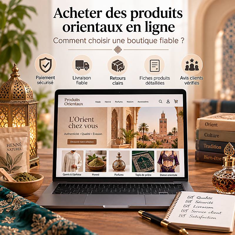Guide pour acheter des produits orientaux en ligne sur une boutique fiable