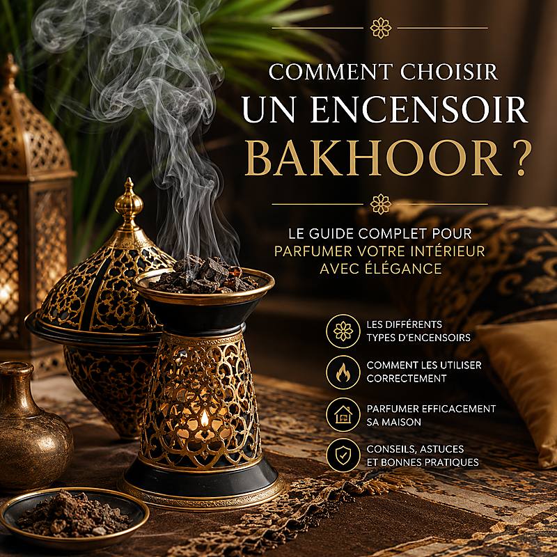 Encensoir bakhoor oriental avec fumée parfumée pour parfumer la maison
