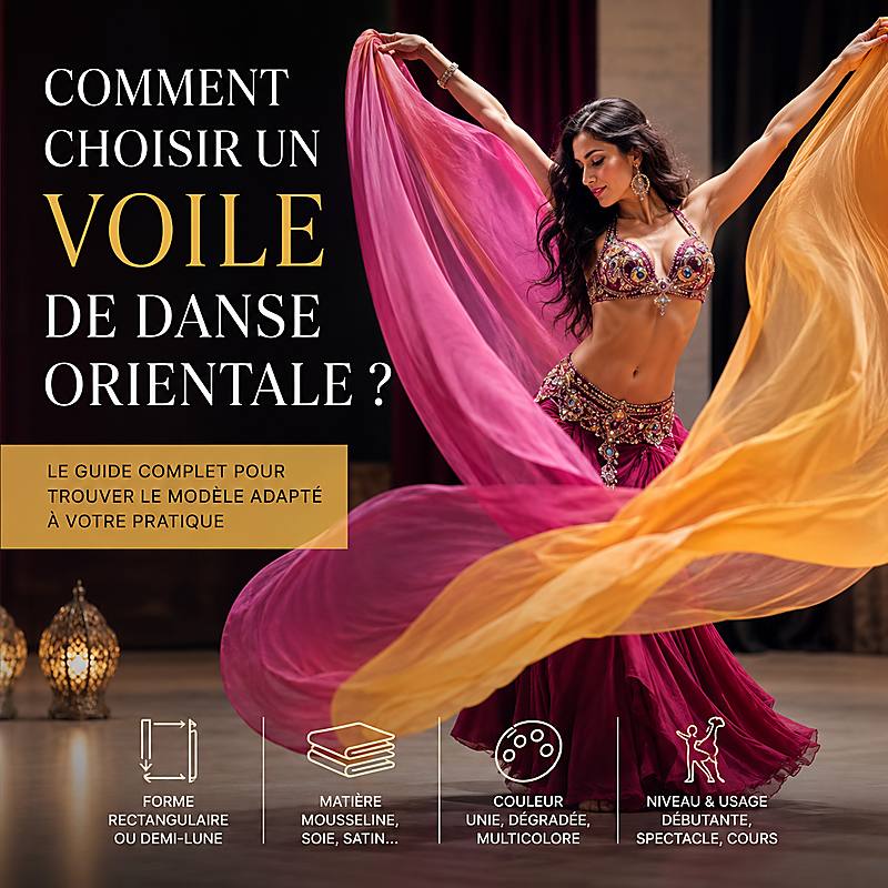 Comment choisir un voile de danse orientale : guide complet pour trouver le modèle adapté