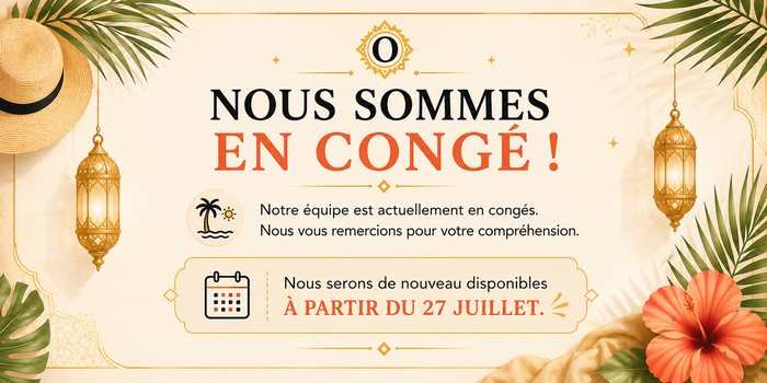 info congé été 2026