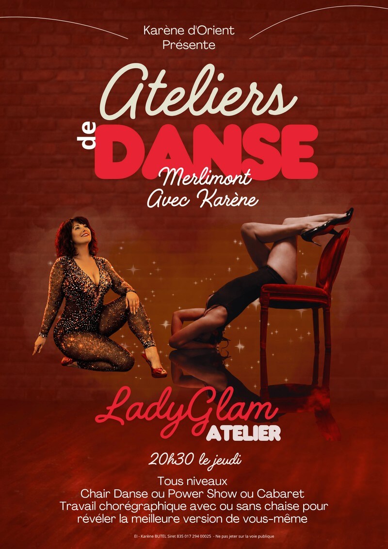 Atelier LadyGlam Heels et Chair Dance à Merlimont avec Karène d’Orient