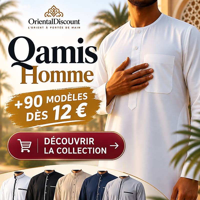 Collection de qamis homme – plus de 90 modèles dès 12 €