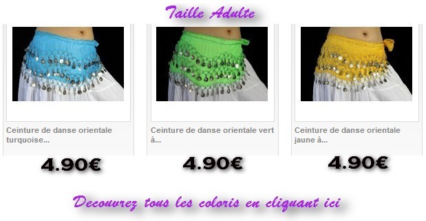 ceinture danse orientale 