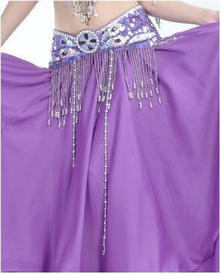 ceinture de danse orientale grande longueur violette