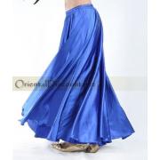 jupe de danse orientale satin bleu roy