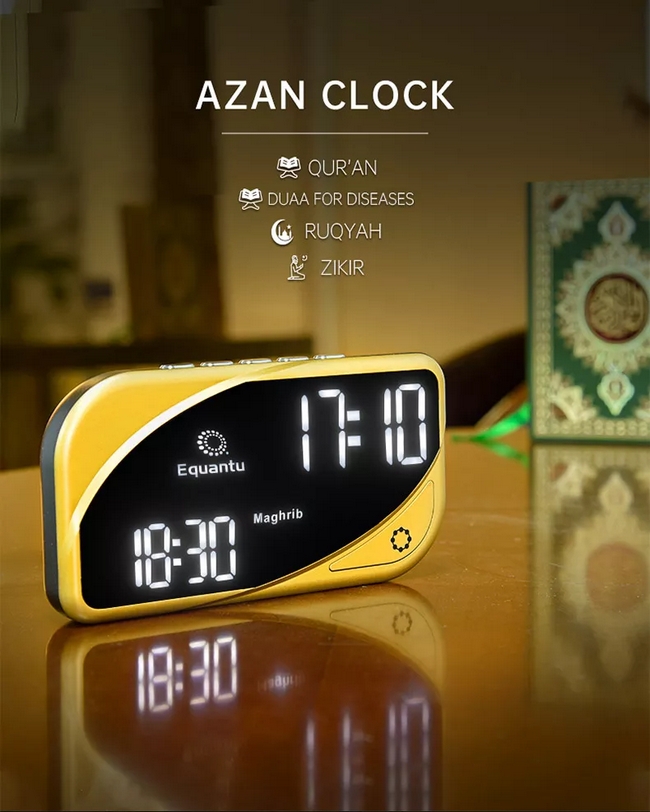 equantu adhan horloge