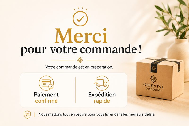 Confirmation de commande