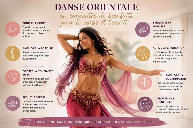 Les differents bienfaits de danse orientale
