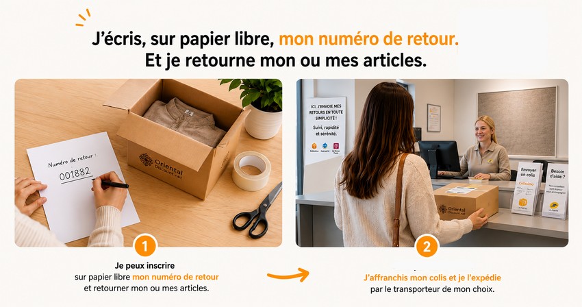 retour colis orientaldiscount