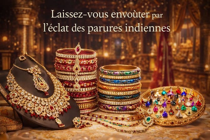 Parure bijoux indiens mariage collier traditionnel bangles colorés et boucles d’oreilles indiennes