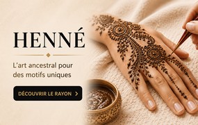 Henné en cône naturel