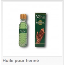 Huile pour renforcer la couleur du henné